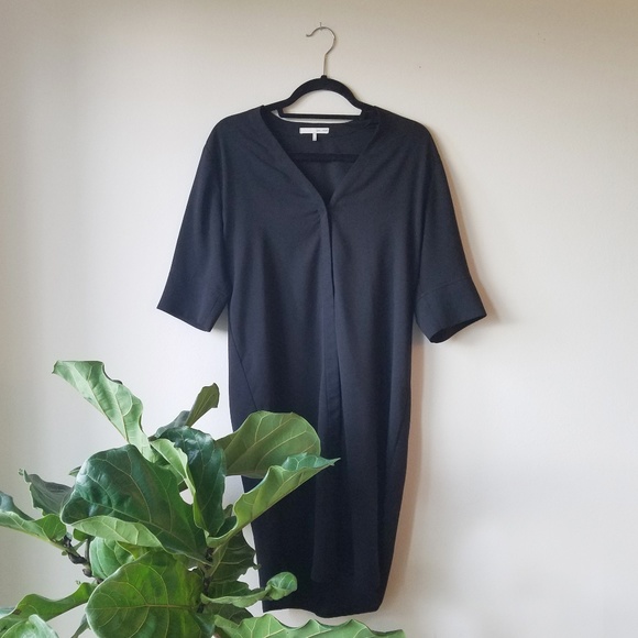 Oak + Fort Dresses & Skirts - Oak + Fort - Black drape tee - s